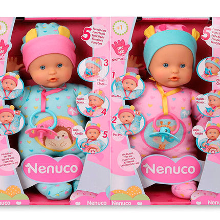 MUÑECA NENUCO 5 FUNCIONES DE 30 CM MODELOS SURTIDOS