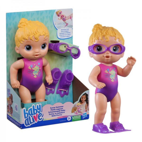 BABY ALIVE SUNNY LA NADADORA - CABELLO RUBIO