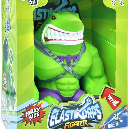 TIBURON LUCHADOR VERDE FIGURA ELASTICA MAXY
