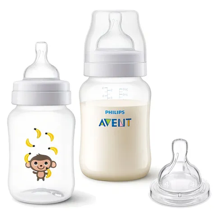 NUEVO! Set Mamadera anti-colic Monkey
