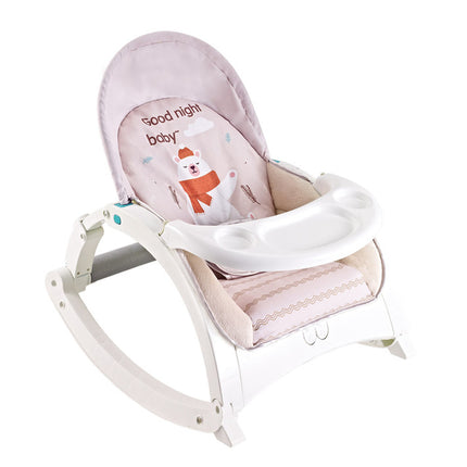 SILLA MUSICAL Y VIBRADORA ROSA