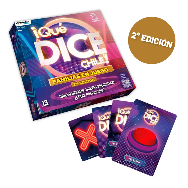 JUEGO DE MESA QUE DICE CHILE FAMLIAS EN JUEGO