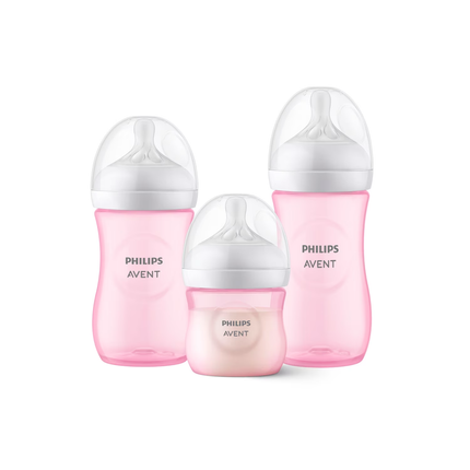 Set Natural 3.0 3un (125-260-330ml) rosa