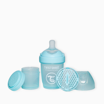 Mamadera Twistshake Double Pro 180ml Azul Pastel
