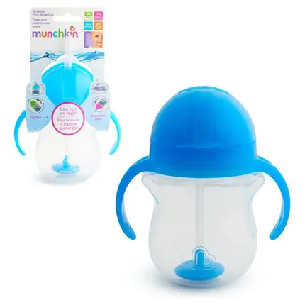 Vaso Antiderrame Weighted Con Asas 207 Ml - Celeste