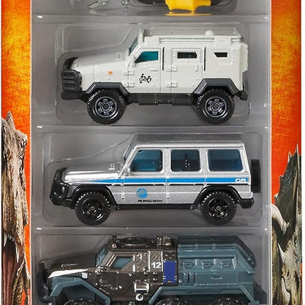 LAT MATCHBOX¨ JURASSIC WORLD DIE-CAST 5-PACK ASS