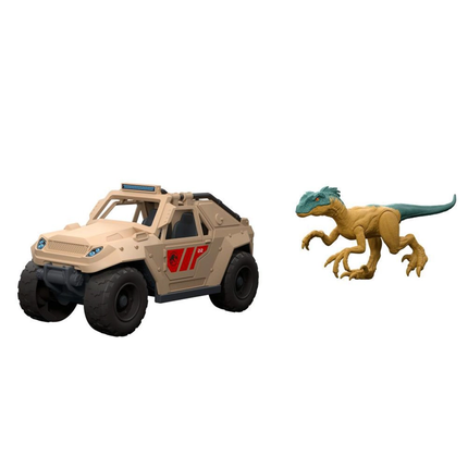 Jurassic World Jurassic World Vehículo 4x4 y Dinosaurio