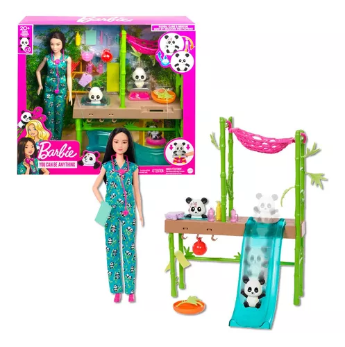 Barbie Profesiones Set de Juego Cuidadora de Pandas