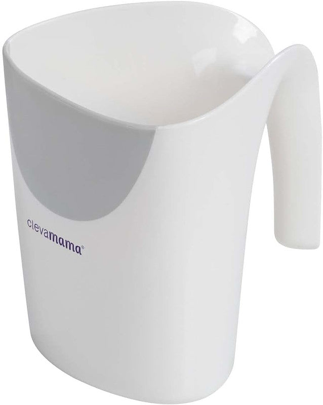 ClevaRinse™ Shampoo Rinse Cup - Grey 500ML Jarro para baño con borde de silicona