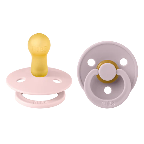 PACK 2 CHUPETES BIBS CAUCHO 0-6 MESES BLOSSON/DUSKY LILAC