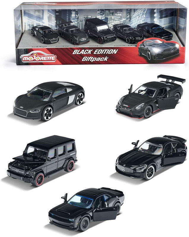 MAJORETTE  BLACK EDITION 5 PIECES GIFTPACK