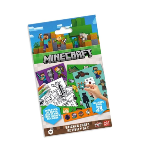 SET DE ACTIVIDADES CON STICKERS DE MINECRAFT