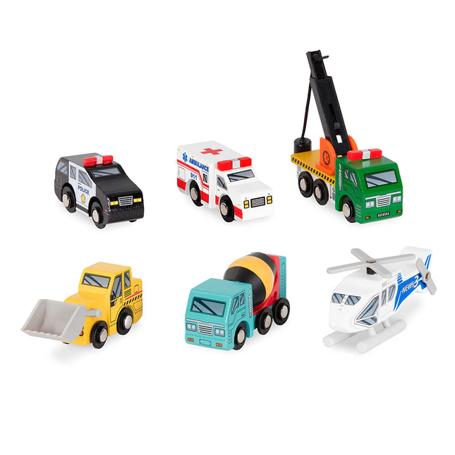 Set vehículos de madera - Set 1