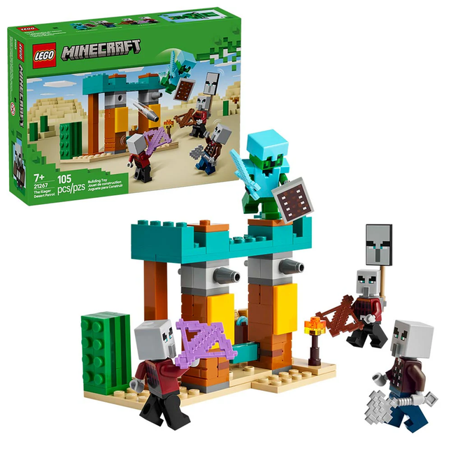 LEGO MINECRAFT LA PATRULLA DEL DESIERTO DE LOS MALDEANOS