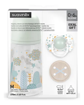 SET BIBERONES  270+BR+CH FISIOLOGICO 0/6 MEMO AZ