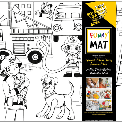 FUNNY MAT - BOMBEROS   Transparente 48x33.5