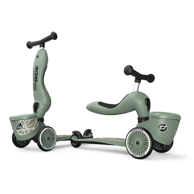 Scooter 2 en 1 Highwaykick 1 LifeStyle Líneas Verdes