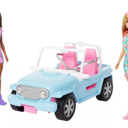 Barbie Veh’culo para Muñecas Camioneta con 2 Muñecas