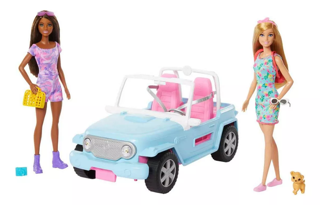 Barbie Veh’culo para Muñecas Camioneta con 2 Muñecas