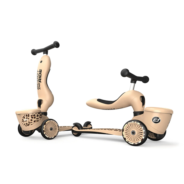 Scooter 2 en 1 Highwaykick 1 LifeStyle Leopardo