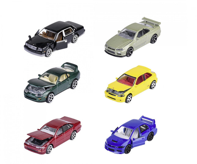 JDM LEGENDS PREMIUM CARS, 6 diseños surtidos.