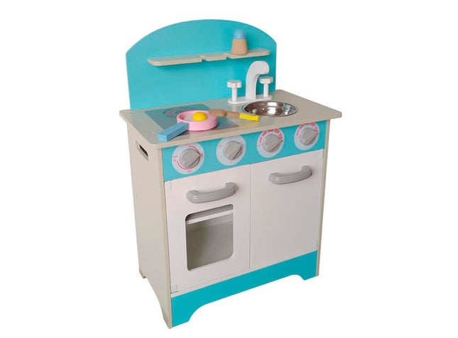 Cocina De Madera Gris/Calipso + Accesorios
