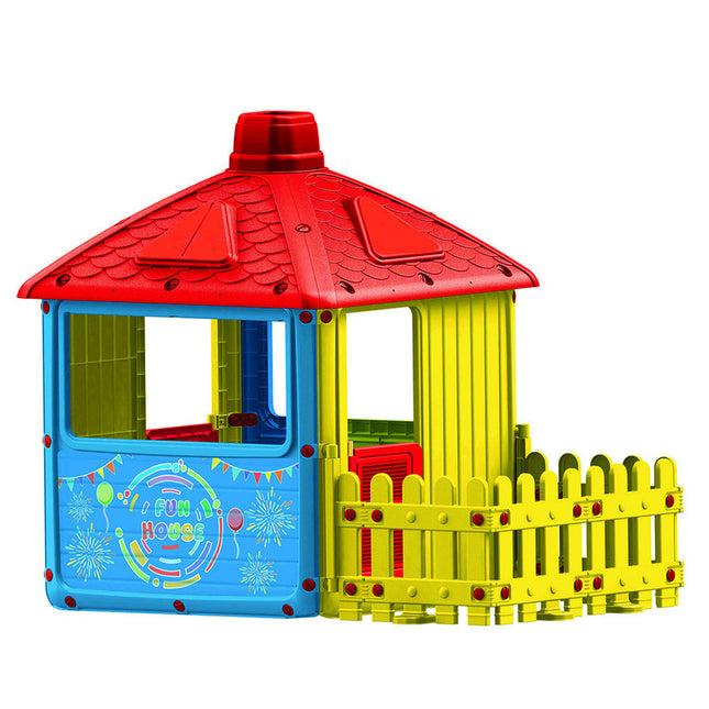 Casa Multicolor Con Valla