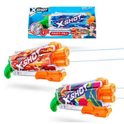 LANZA AGUA PUMP ACTION SKIN 800ML CON SISTEMA DE LLENADO RAPIDO FAST FILL X-SHOT