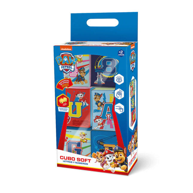 CUBO SOFT LETRAS Y NUMEROS PAW PATROL