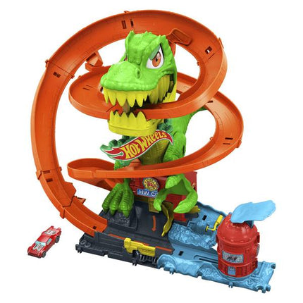LAT HW CITY T-REX VS FIRE STATION