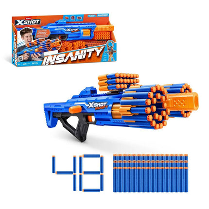 LANZA DARDOS INSANITY BERZERKO CON 48 DARDOS X-SHOT