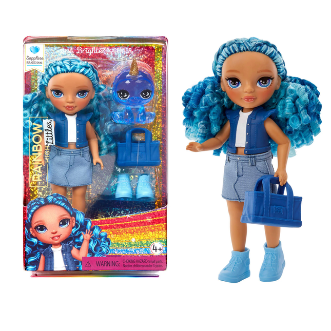 RAINBOW HIGH LITTLES DOLLS- SAPPHIRE (BLUE) FOR PDQ