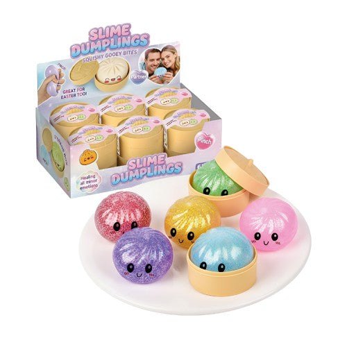 DUMPLINGS SQUISH STEAMED 8,5 CM WITH GELATIN GLITTER