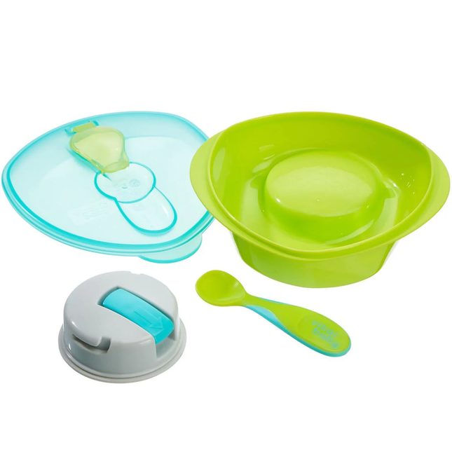 Bowl con base de succión verde