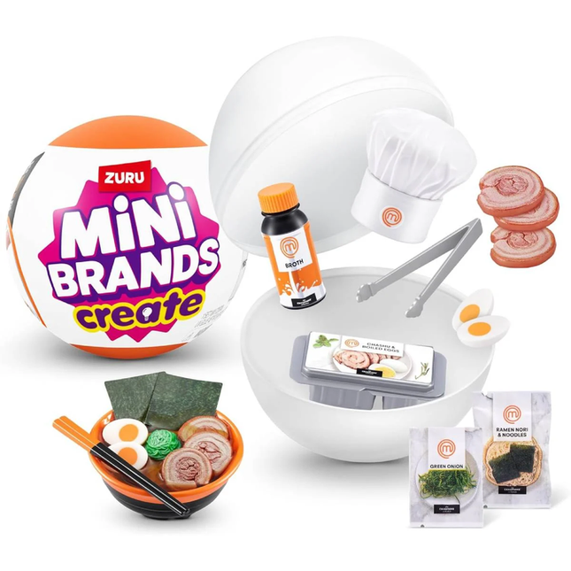BOLA MINI BRANDS CON 5 SORPRESAS MASTER CHEF