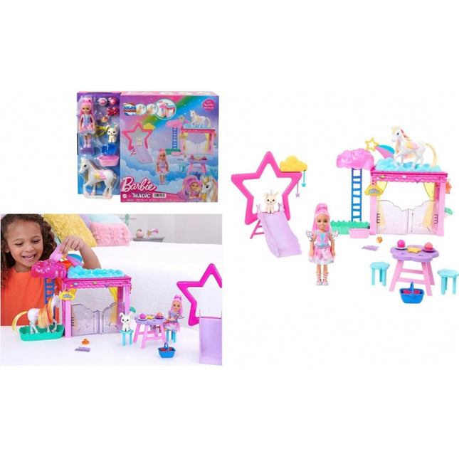 Barbie A Touch of Magic Set de Juego Chelsea y Pegaso