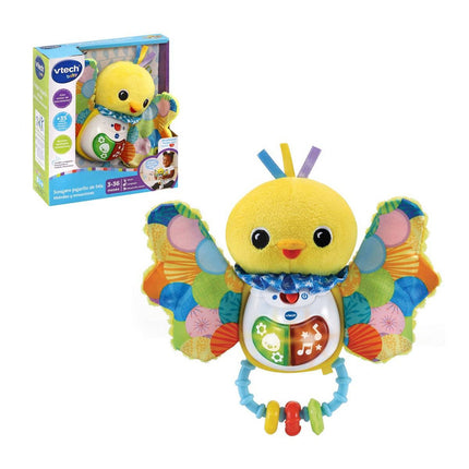 SONAJERO PAJARITO DE TELA MELODIAS Y SENSACIONES VTECH