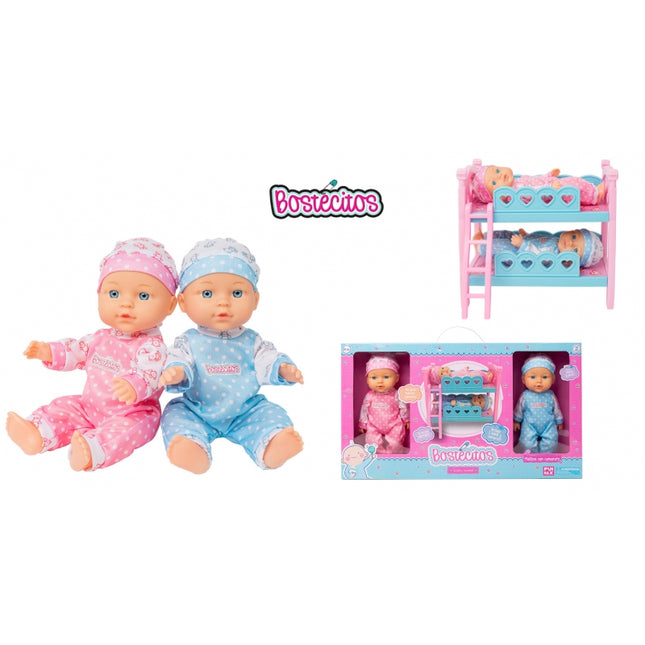 MUÑECAS BABYDOLL BOSTECITOS MELLIZOS CAMARAOTE