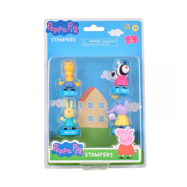 PEPPA PIG TIMBRES 4 UNIDADES