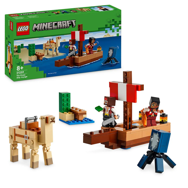 LEGO MINECRAFT EL VIAJE EN EL BARCO PIRATA