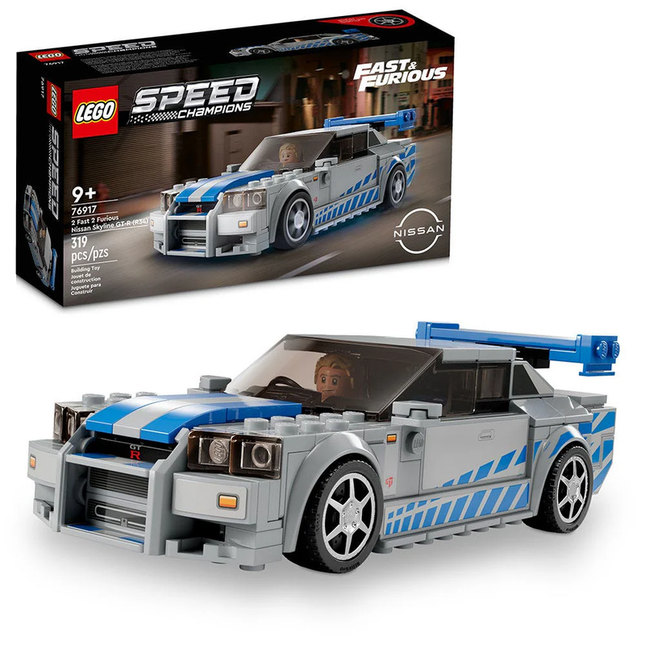 LEGO SPEED CHAMPIONS NISSAN SKYLINE GT-R (R34) DE MÁS RÁPIDO, MÁS FURIOSO