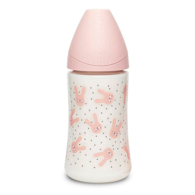 MAMADERA 270 ML TETINA REDONDA SILICONA HYGGE RABBIT RS