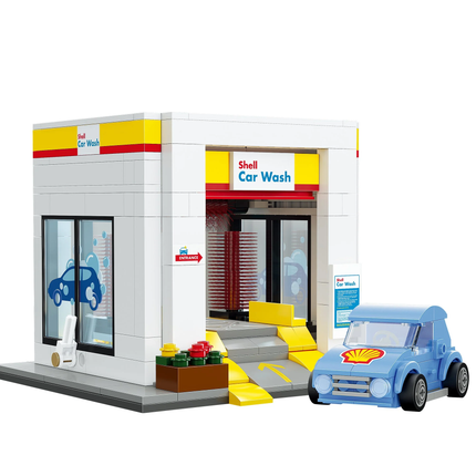 Set Armable Shell Car Wash 294 Piezas
