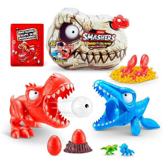 SET DE BATALLA T-REX SMASHERS DINO ISLAND ZURU