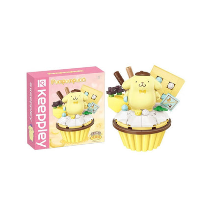 Pompompurin Cupcake – Dulce Set de Sanrio Bloques de Construcción 108 pcs