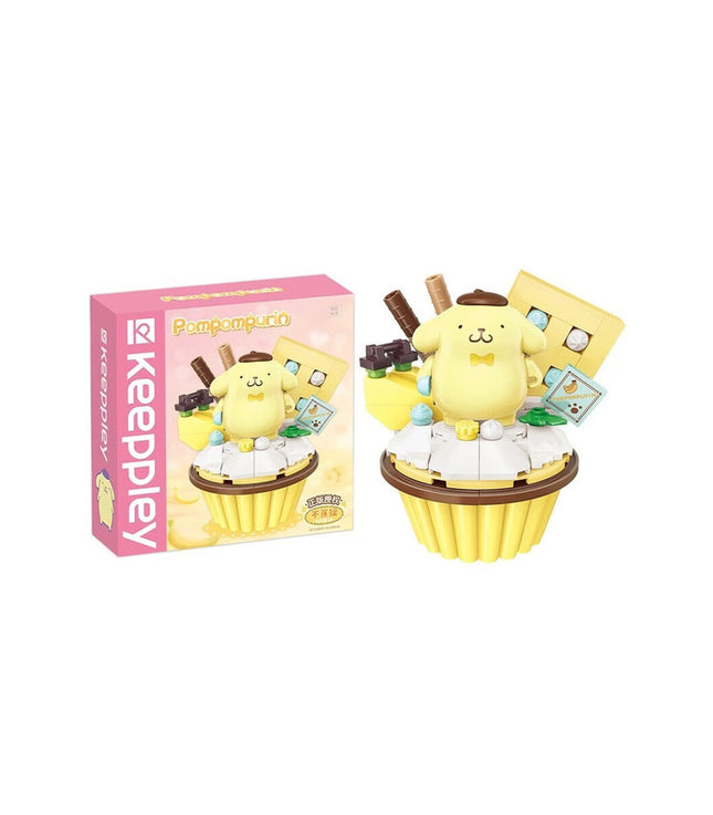 Pompompurin Cupcake – Dulce Set de Sanrio Bloques de Construcción 108 pcs