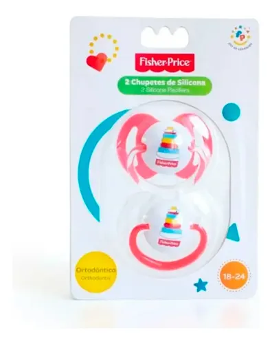 2 chupetes de entretencion silicona 18 a 24M