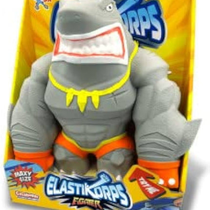 TIBURON LUCHADOR GRIS FIGURA ELASTICA MAXY