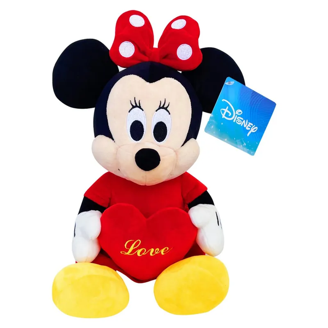 PELUCHE MINNIE CON CORAZON 25CM
