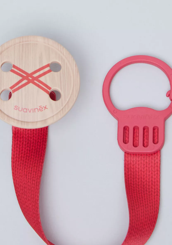 BROCHE CINTA BUTTON ROJA